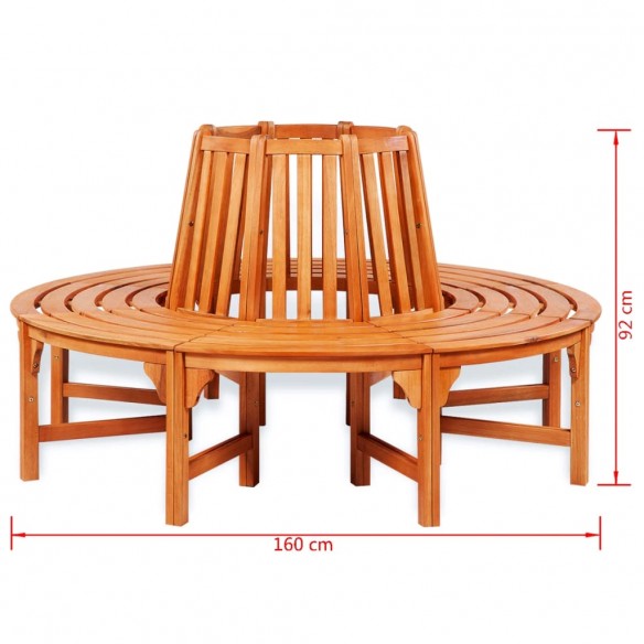 Banc d'arbre Ø 160 cm Bois