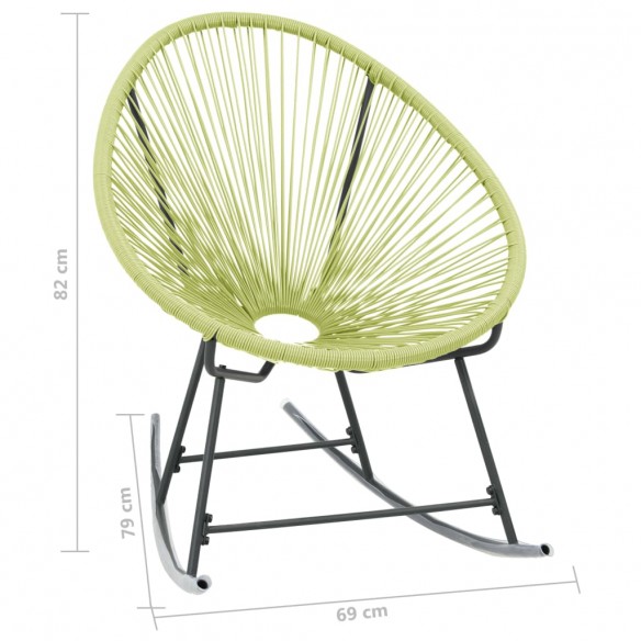 Chaise d'extérieur Acapulco Résine tressée Vert