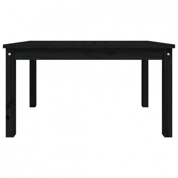 Table de jardin noir 82,5x50,5x45 cm bois massif de pin