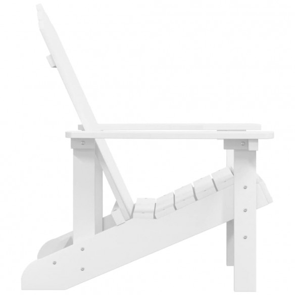 Chaise Adirondack de jardin PEHD Blanc