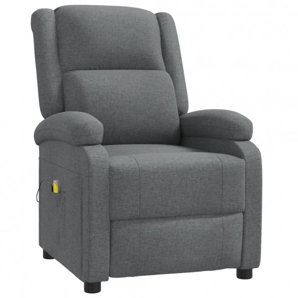 Fauteuil de massage Gris foncé Tissu