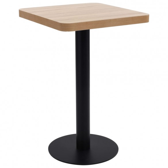 Table de bistro Marron clair 50x50 cm MDF