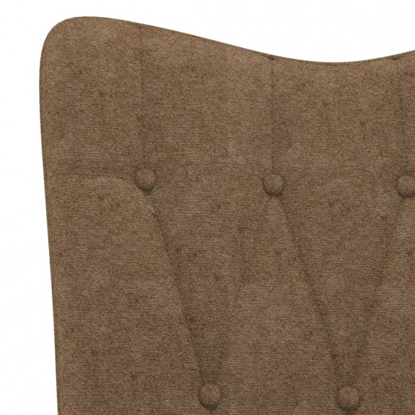 Chaise de relaxation Taupe Tissu