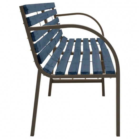 Banc double de jardin 241 cm Bois de pin chinois Gris