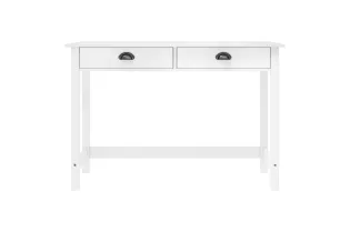 Table console Hill avec 2 tiroirs 110x45x74 cm Bois pin massif 2