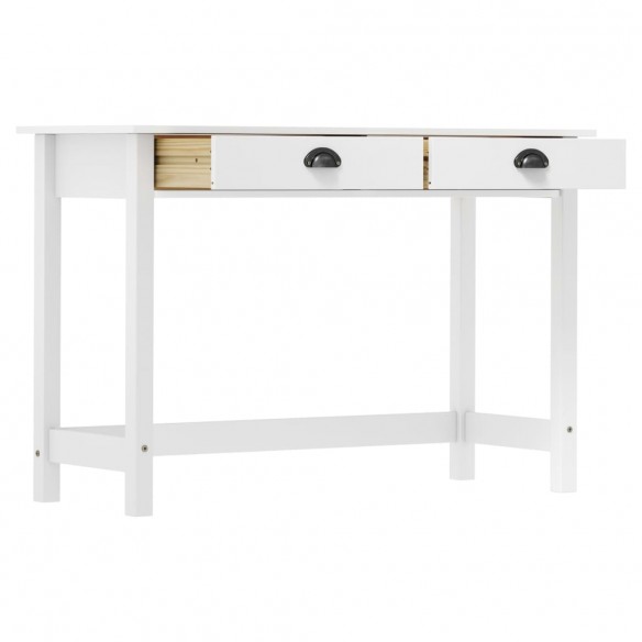 Table console Hill avec 2 tiroirs 110x45x74 cm Bois pin massif