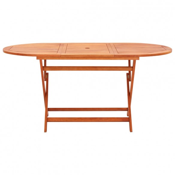 Table de jardin pliable 160x85x74 cm Bois d'eucalyptus solide