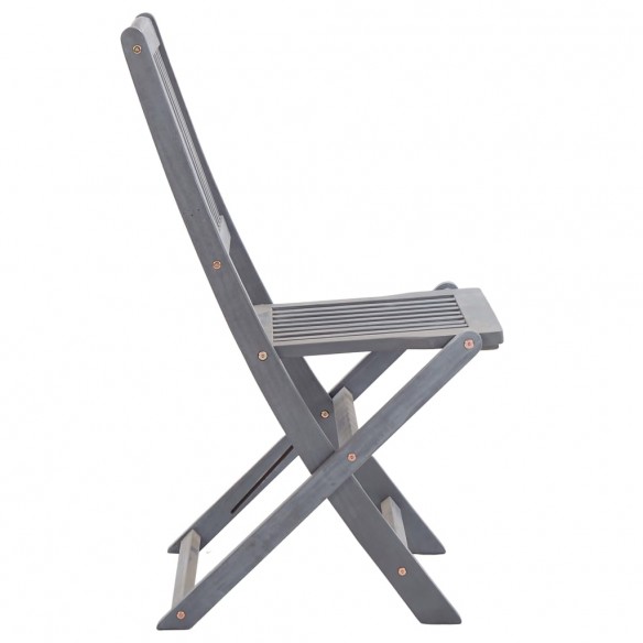 Chaises pliables d'extérieur 8 pcs Bois d'acacia solide