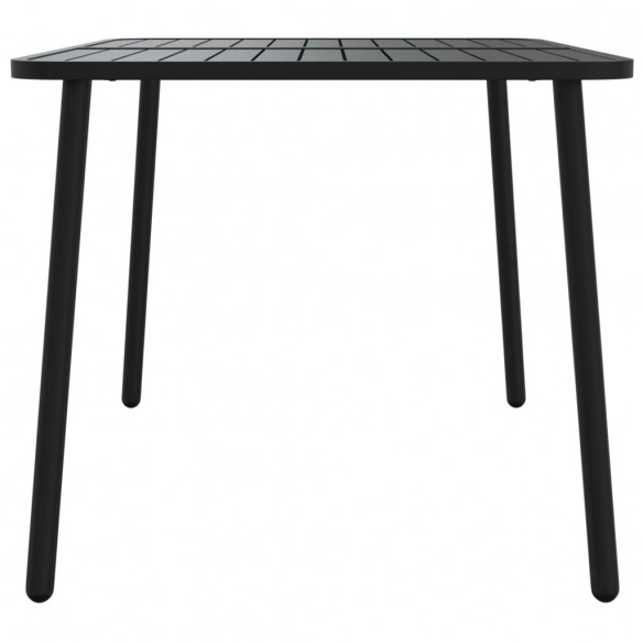 Table de jardin anthracite 110x80x71 cm acier