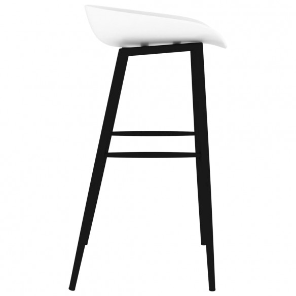 Chaises de bar lot de 2 blanc