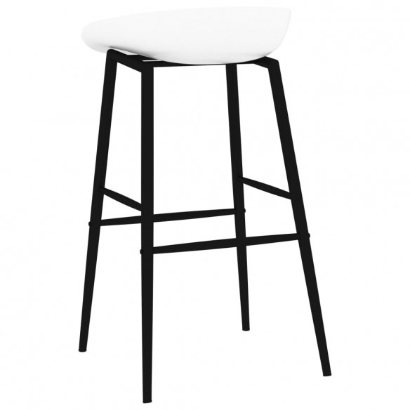 Chaises de bar lot de 2 blanc