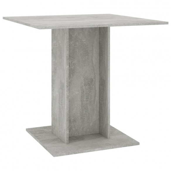 Table de salle à manger Gris béton 80 x 80 x 75 cm Aggloméré