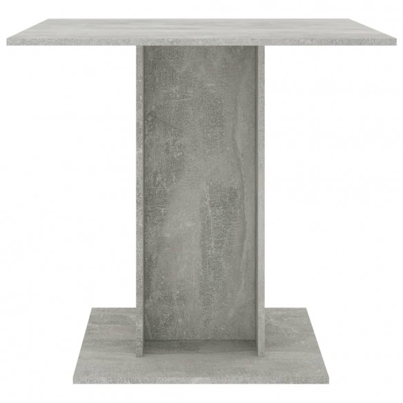 Table de salle à manger Gris béton 80 x 80 x 75 cm Aggloméré