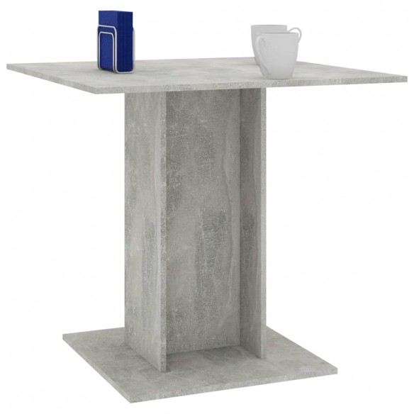 Table de salle à manger Gris béton 80 x 80 x 75 cm Aggloméré