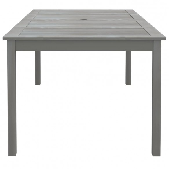 Table de jardin Gris 200x100x75 cm Bois d'acacia solide