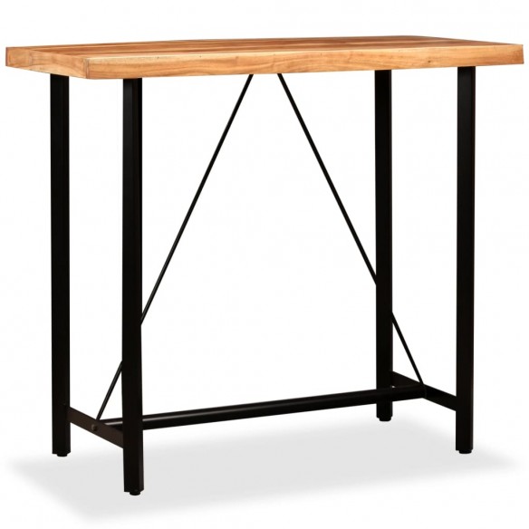 Table de bar Bois massif d'acacia 120x60x107 cm