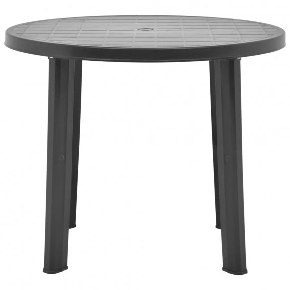 Table de jardin Anthracite 89 cm Plastique