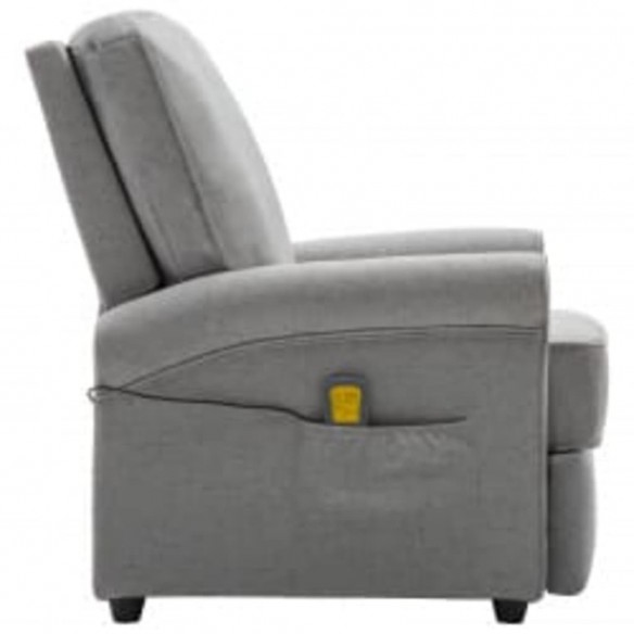 Fauteuil de massage Gris clair Tissu