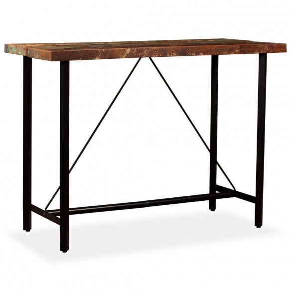 Table de bar Bois massif de récupération 150 x 70 x 107 cm