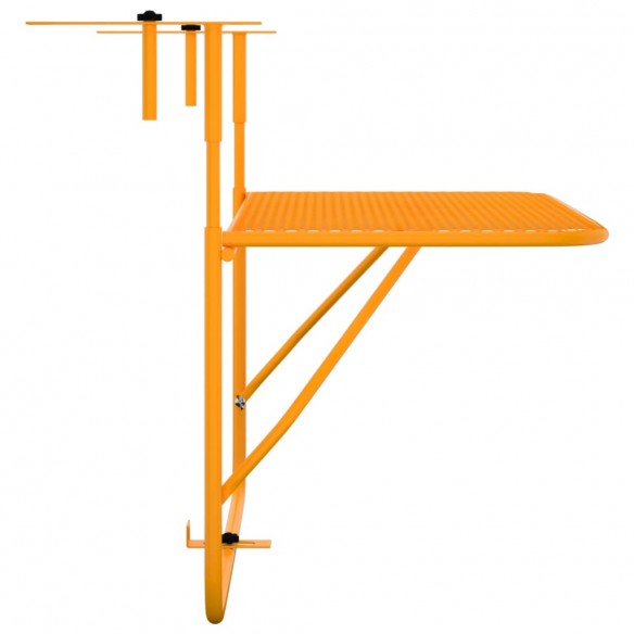 Table de balcon Jaune 60x40 cm Acier