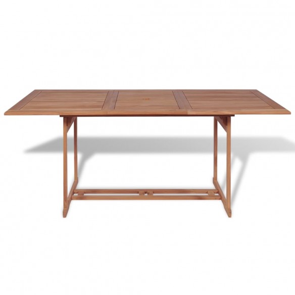 Table de jardin 180x90x75 cm Bois de teck solide