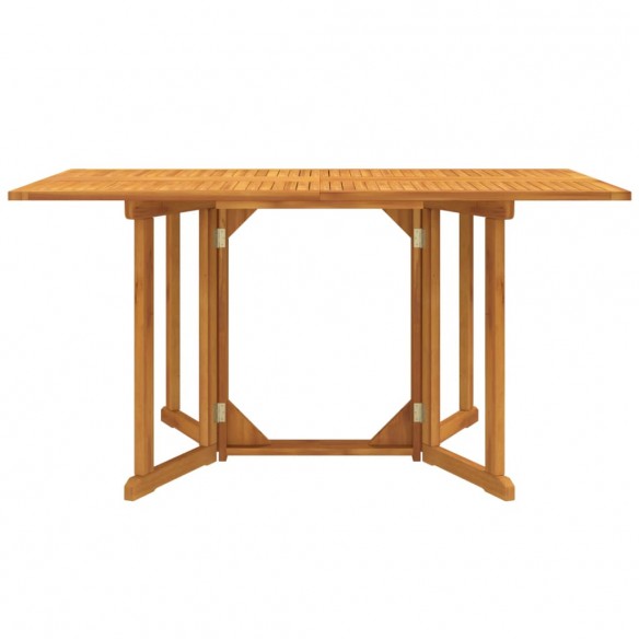 Table de jardin papillon pliante 150x90x75 cm bois massif teck