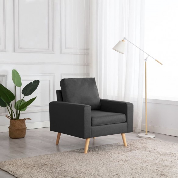 Fauteuil Gris foncé Tissu