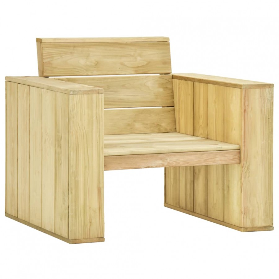 Chaise de jardin 89x76x76 cm Bois de pin imprégné