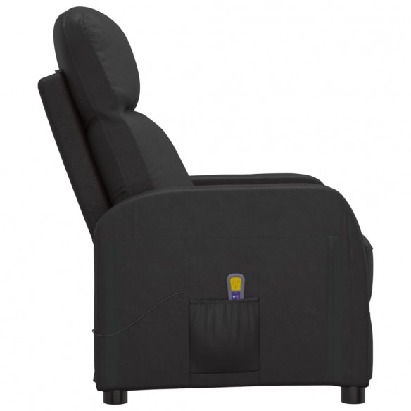 Fauteuil de massage Noir Similicuir