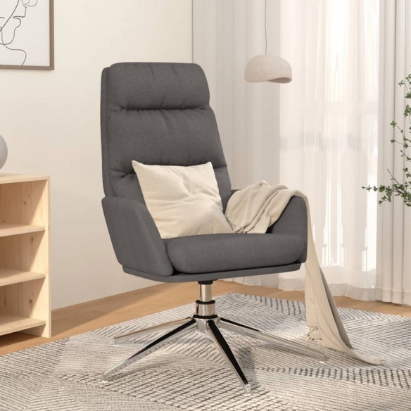 Chaise de relaxation Gris clair Tissu