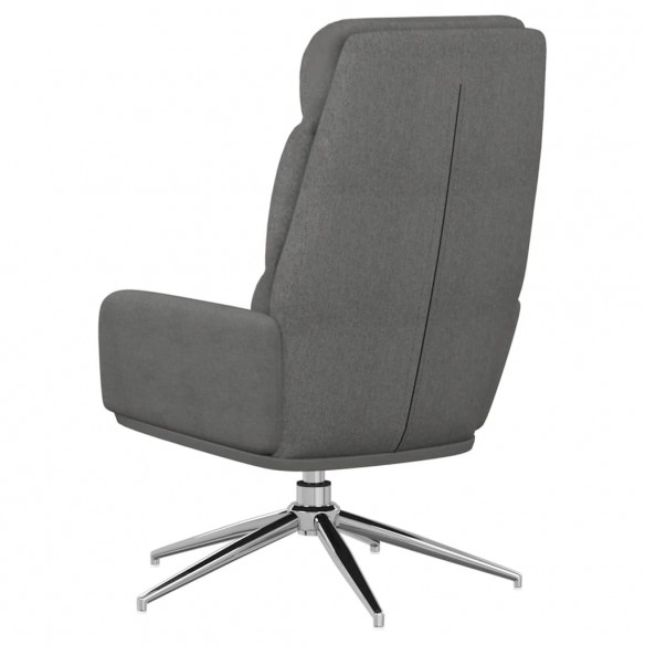 Chaise de relaxation Gris clair Tissu