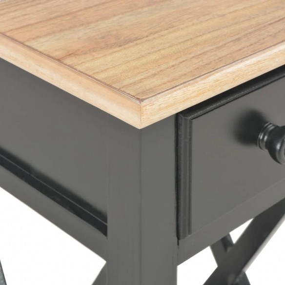 Table d'appoint Noir 27 x 27 x 65,5 cm Bois