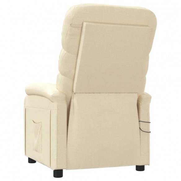 Fauteuil électrique de massage Crème Tissu