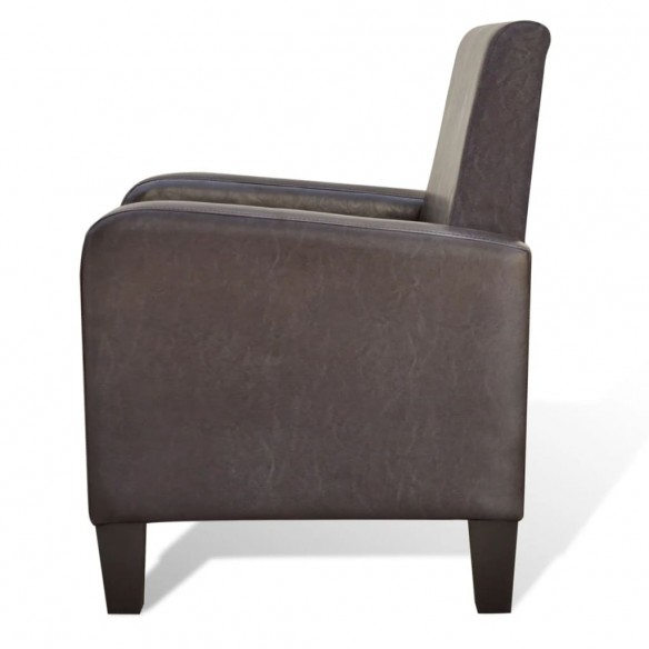 Fauteuil Marron Similicuir