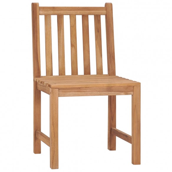 Chaises de jardin 8 pcs Bois de teck solide