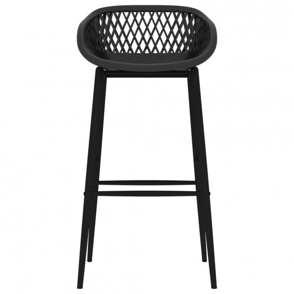 Chaises de bar lot de 4 noir