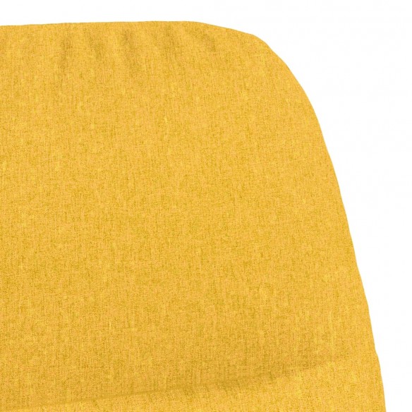 Chaise de relaxation Jaune moutarde Tissu