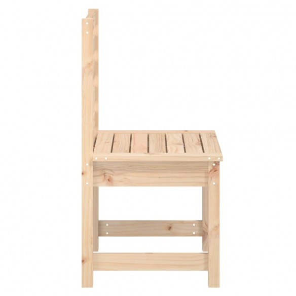 Chaises de jardin 2 pcs 40,5x48x91,5 cm bois massif de pin