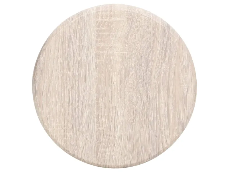 Tabourets de bar lot de 2 noir MDF