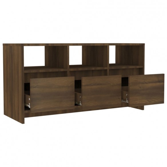 Meuble TV Chêne marron 102x37,5x52,5 cm Aggloméré