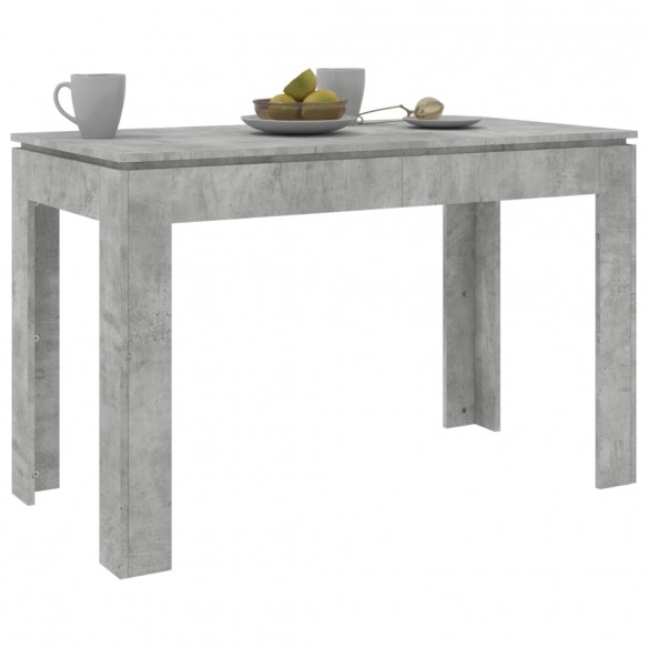 Table de salle à manger Gris béton 120 x 60 x 76 cm Aggloméré