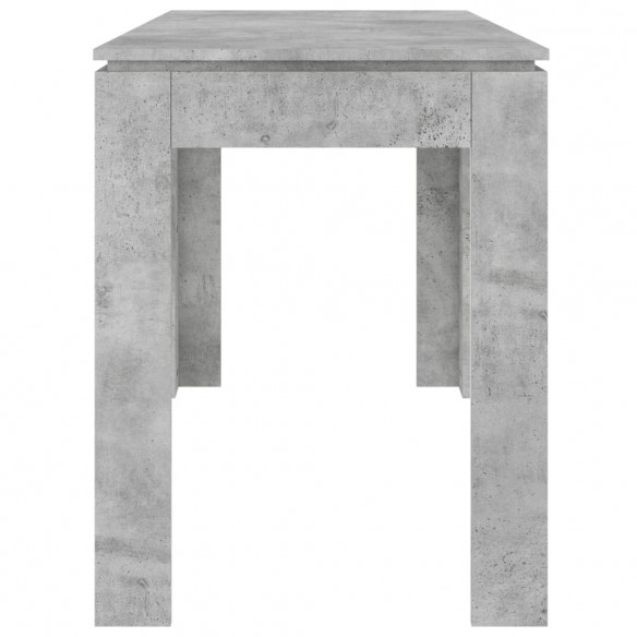 Table de salle à manger Gris béton 120 x 60 x 76 cm Aggloméré