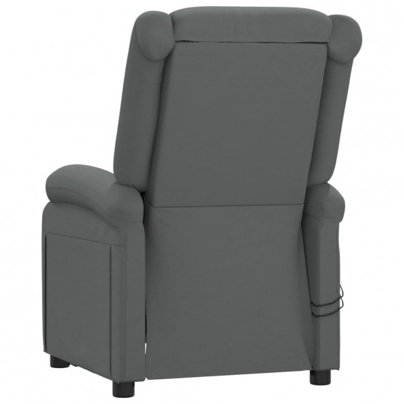 Fauteuil électrique de massage Gris foncé Tissu