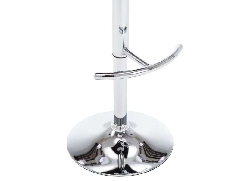 Tabourets de bar lot de 2 blanc similicuir