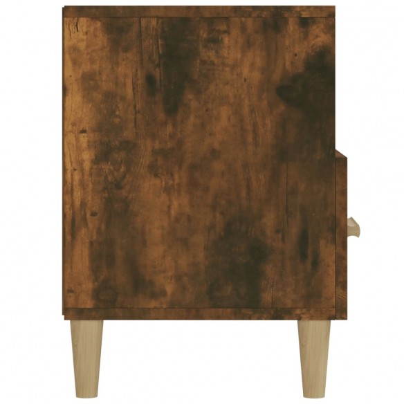 Meuble TV Chêne fumé 102x36x50 cm Bois d'ingénierie