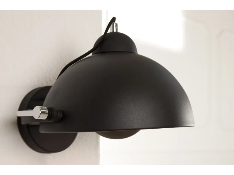 Applique murale en acier inoxydable coloris noir et or