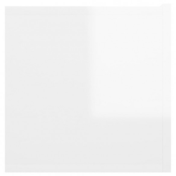 Meuble TV suspendu Blanc brillant 60x30x30 cm