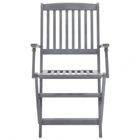 Chaises pliables d'extérieur 6 pcs Bois d'acacia solide