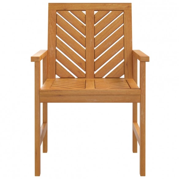 Chaises à dîner de jardin 4 pcs bois massif d'acacia