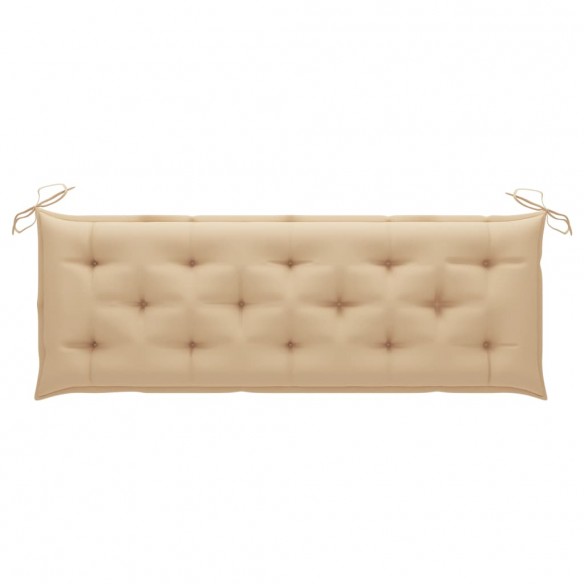 Banc de jardin avec coussin 157 cm Bois d'acacia massif